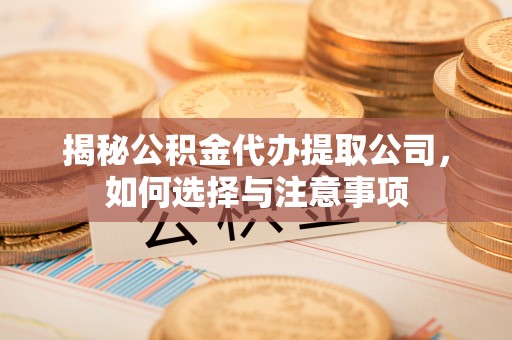 东丽揭秘公积金代办提取公司，如何选择与注意事项
