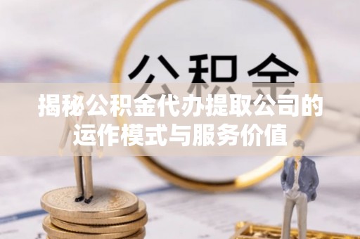 东丽揭秘公积金代办提取公司的运作模式与服务价值